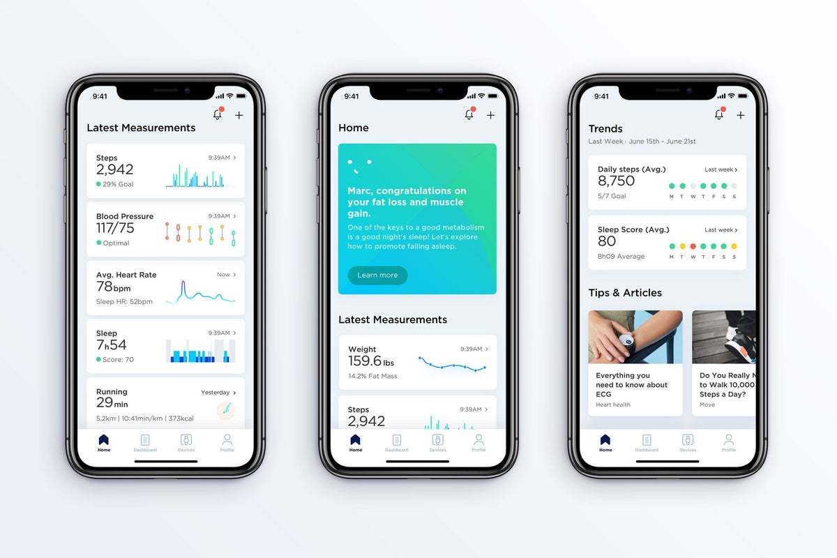 Why is Withings app the most advanced health management app?