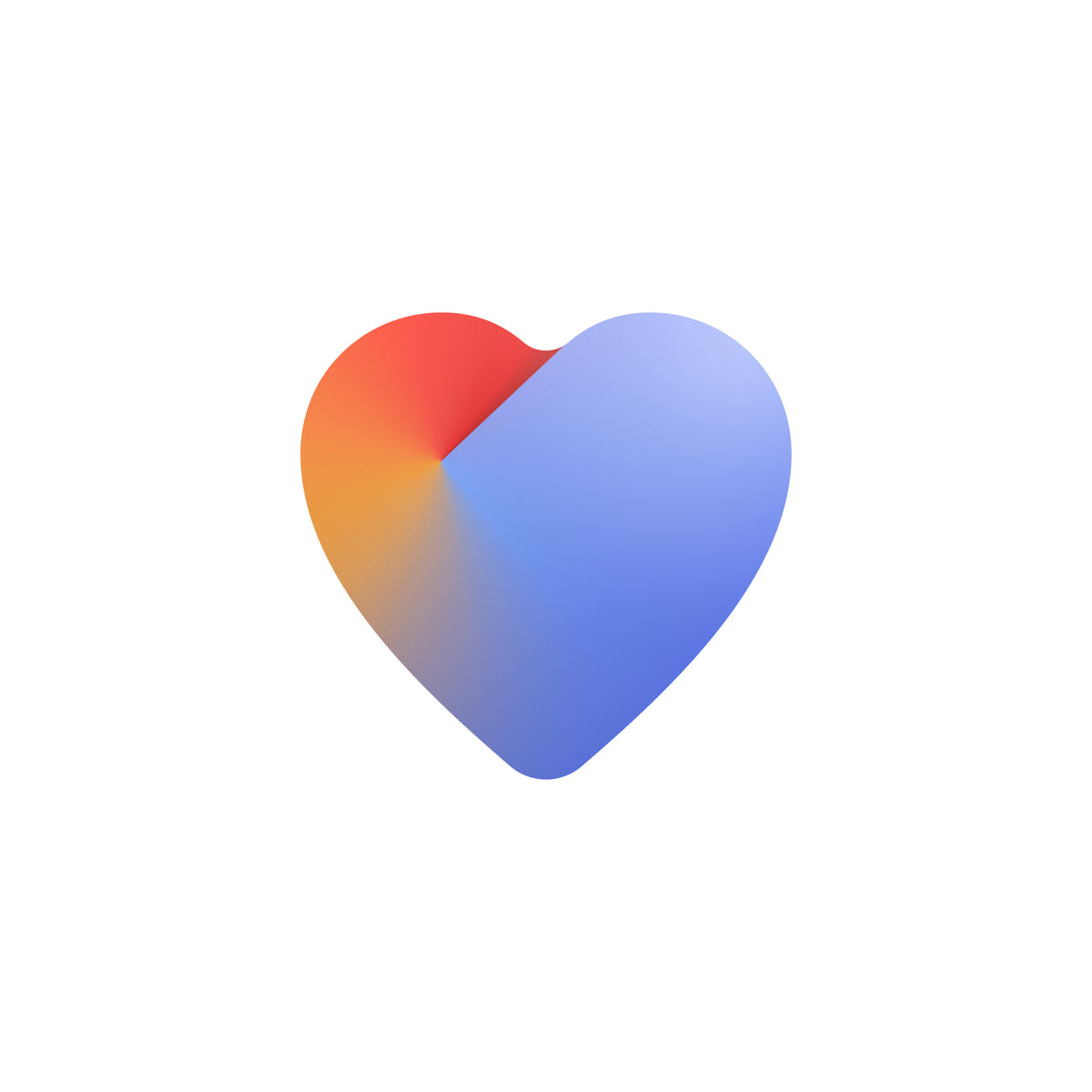 Withings — Logo — Hjerteformet ikon med rød-orange til blå-lilla gradient på hvid baggrund — ikon, gradient, hjerte, brandidentitet