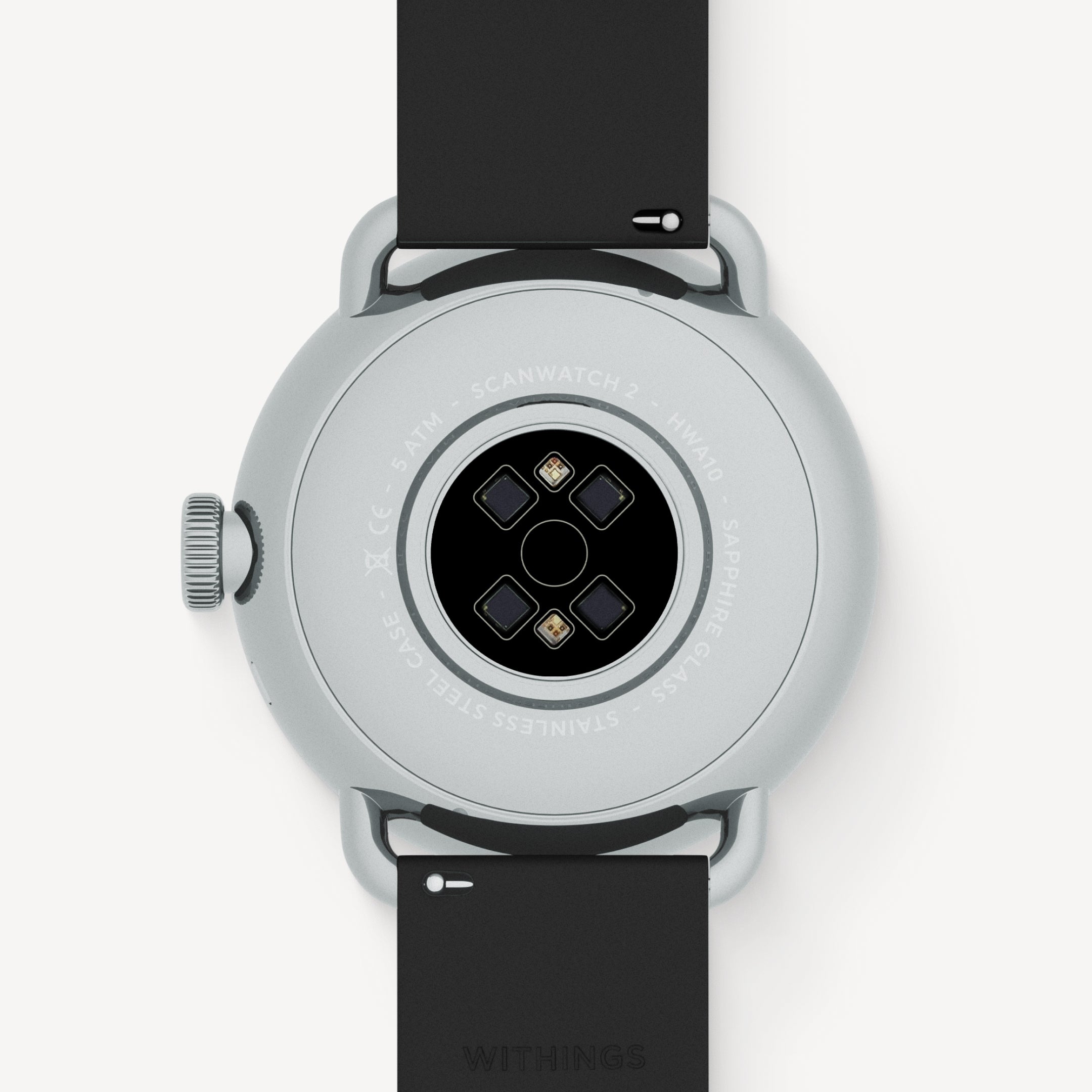 ScanWatch Vitals 38mm Black & Silver – Withings