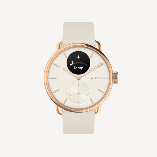 ScanWatch 2 38mm White & Rose Gold