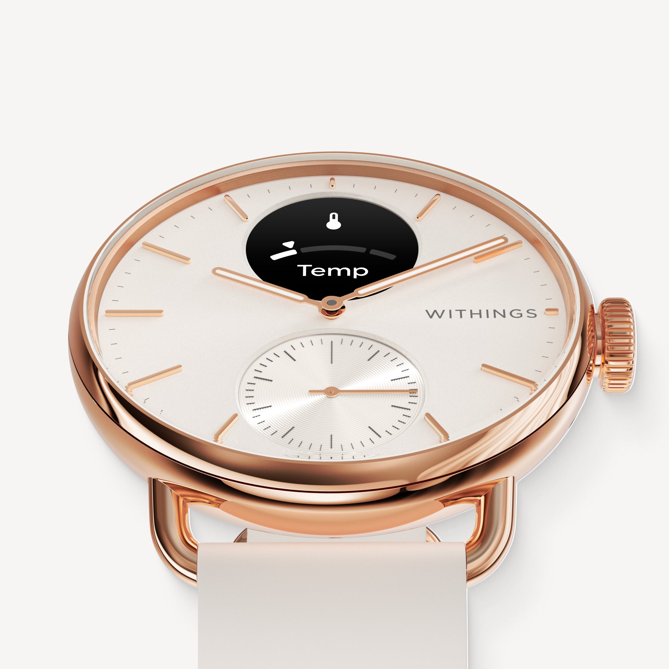 ScanWatch 2 38mm White & Rose Gold – Withings