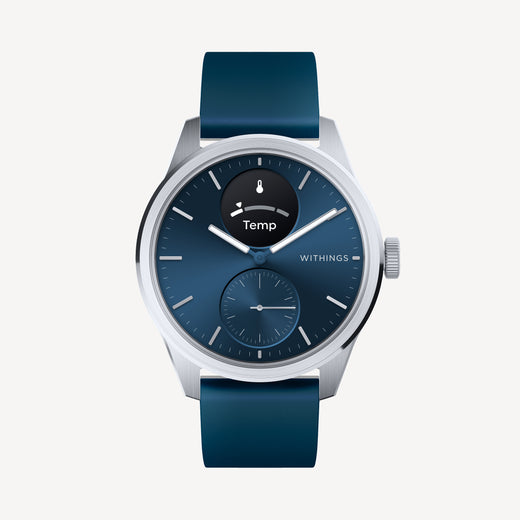 ScanWatch 2 42mm blå og sølv