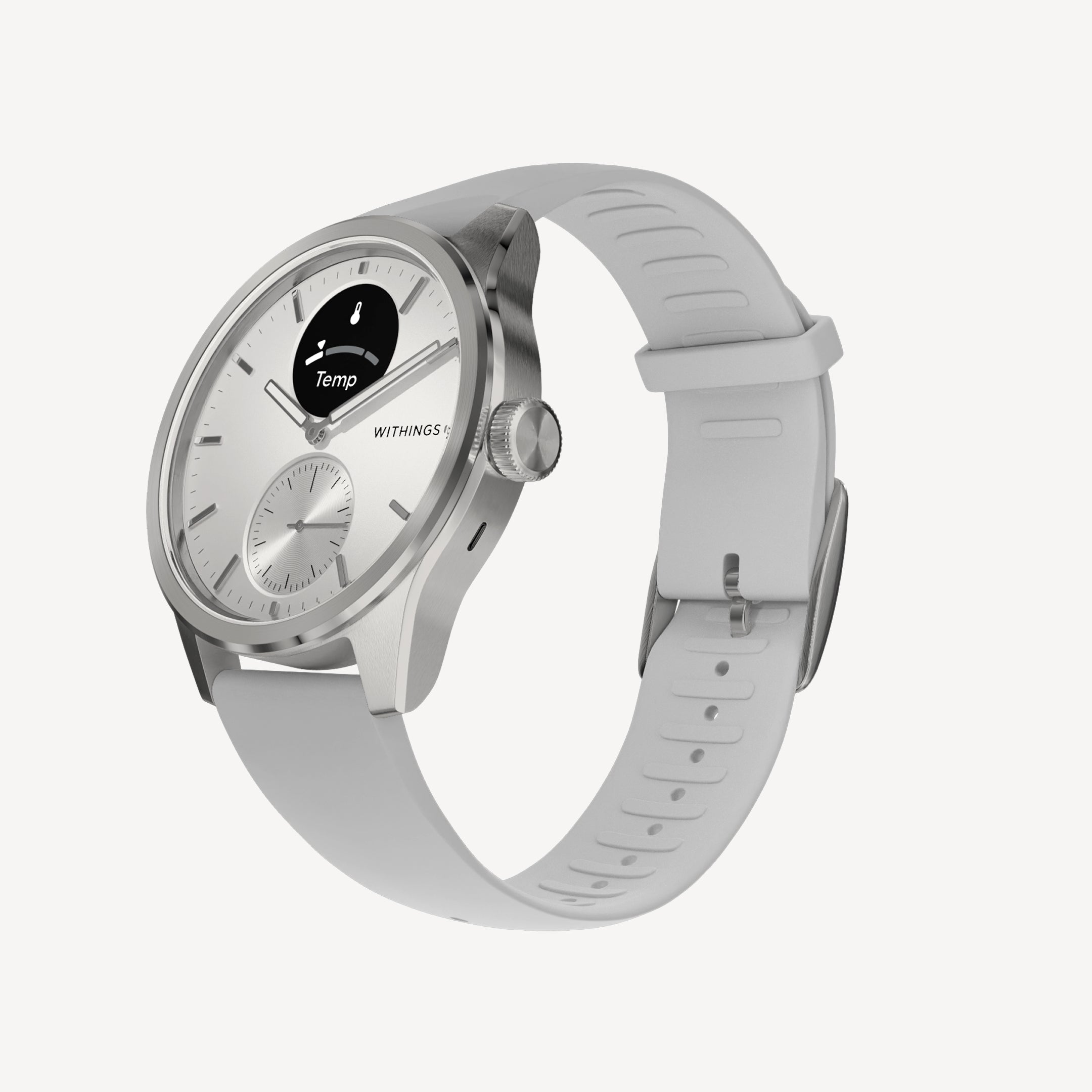 ScanWatch 2 42mm ホワイト＆シルバー – Withings