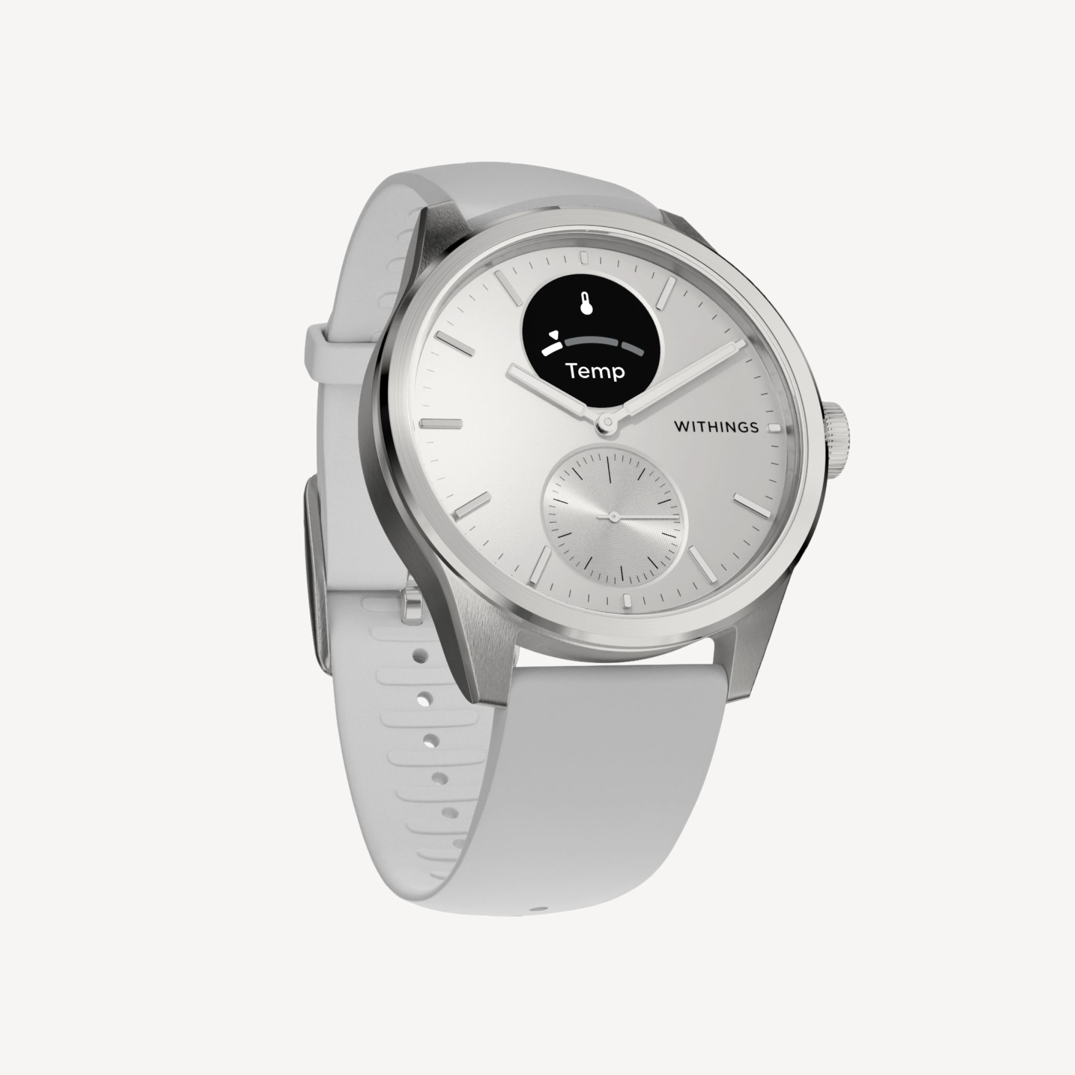 ScanWatch 2 42mm ホワイト＆シルバー – Withings