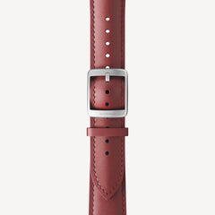 Bracelet en cuir courbé Bordeaux