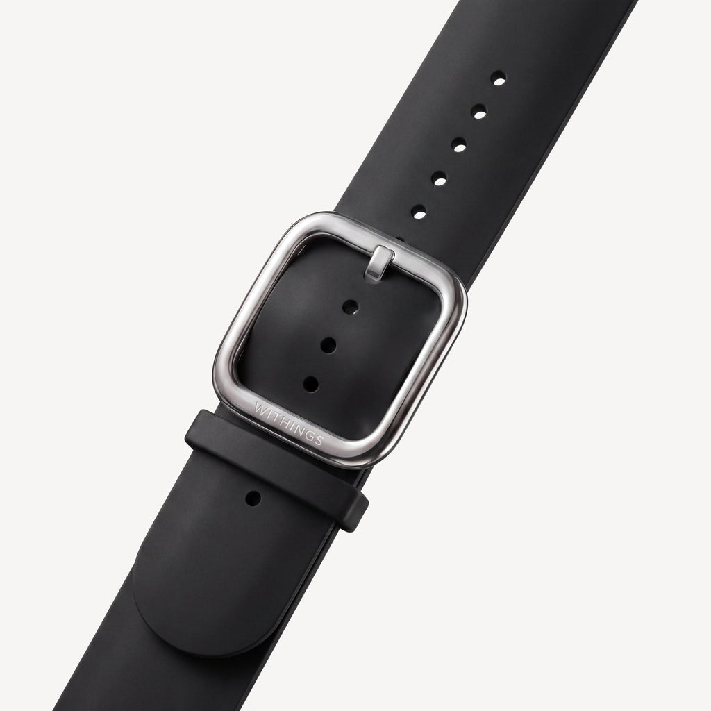 Bracelet Sport Premium en Fluoroélastomère Noir