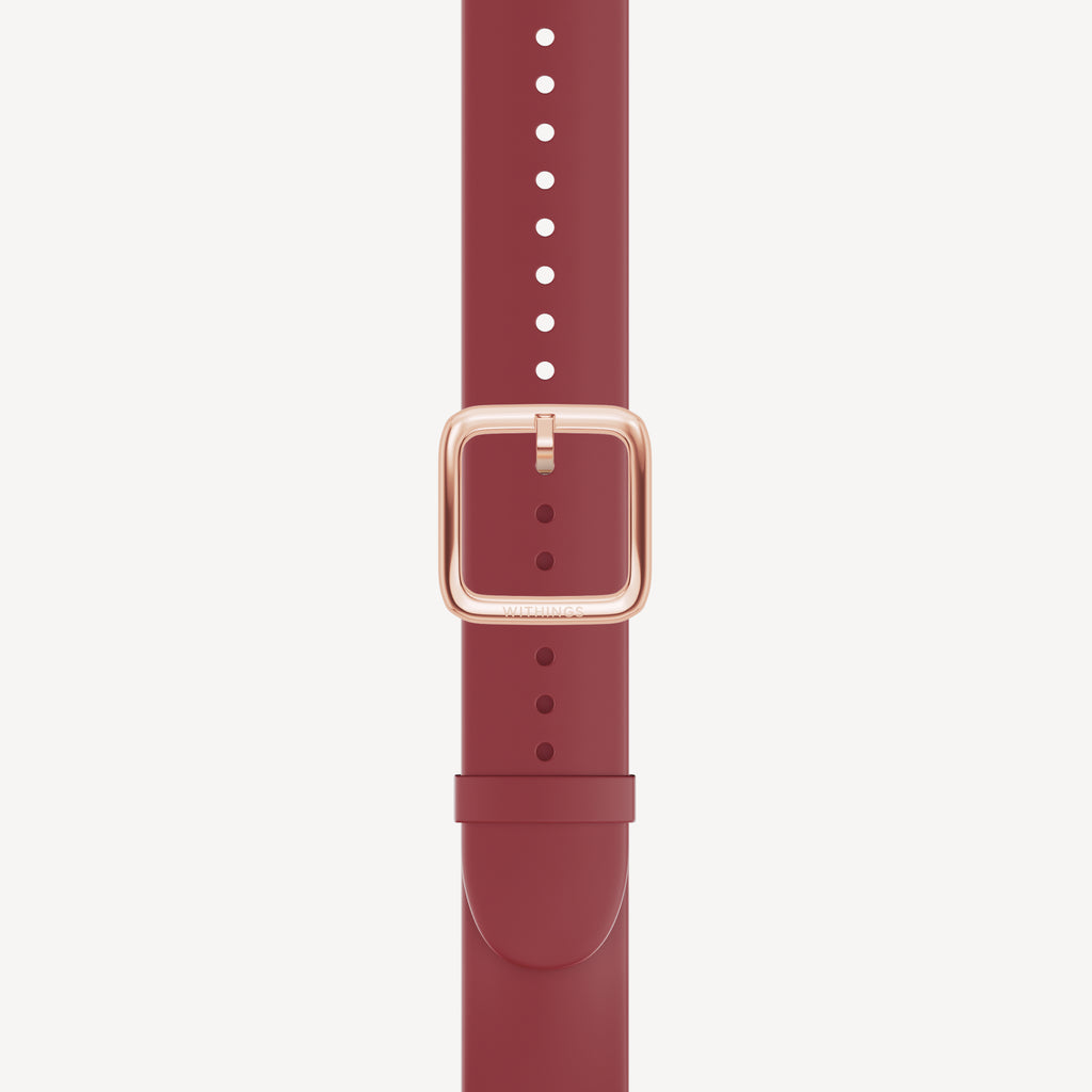 Premium Sport Fluoroelastomer Wristband Burgundy