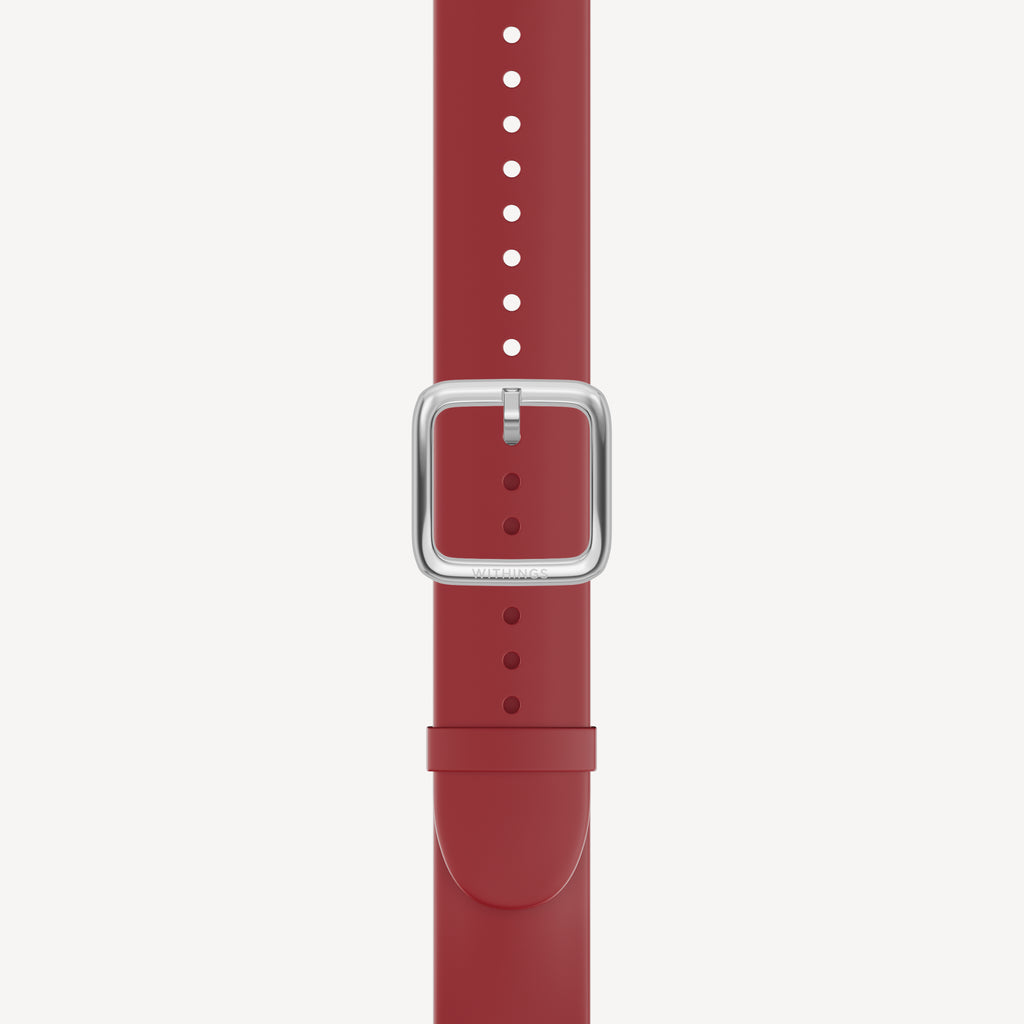 Premium Sport Fluoroelastomer Wristband Burgundy