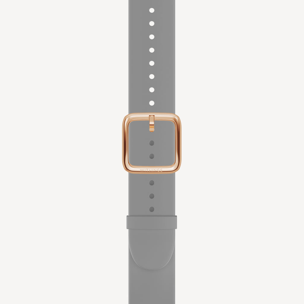 Bracelet Sport Premium en Fluoroélastomère Gris