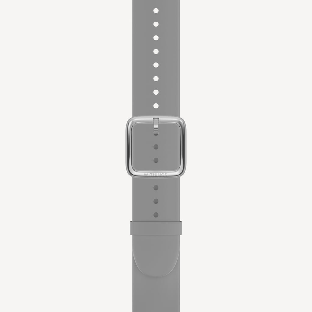 Bracelet Sport Premium en Fluoroélastomère Gris