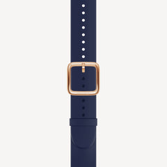 Premium Sport Fluoroelastomer Wristband Blue & Rose Gold
