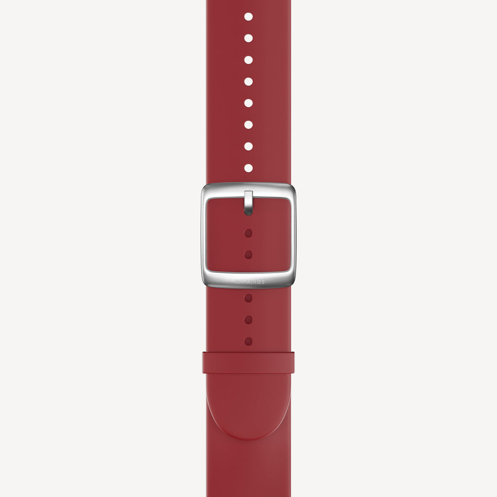 Premium Sport Fluoroelastomer Wristband Burgundy