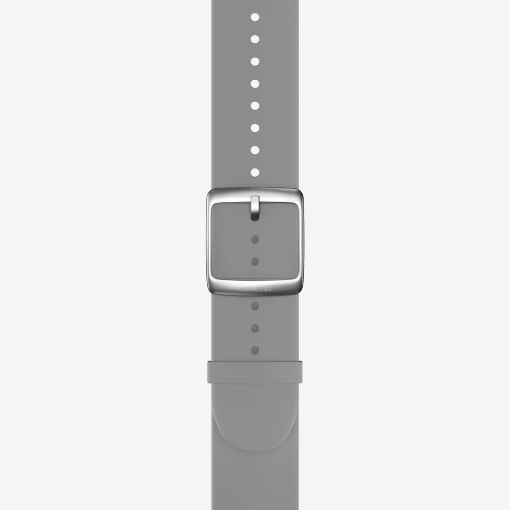 Bracelet Sport Premium en Fluoroélastomère Gris