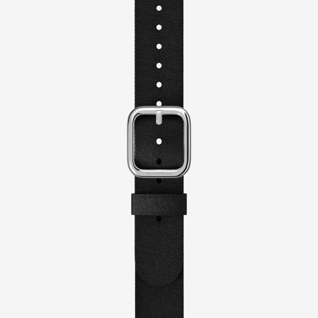 Tide Ocean Wristband Black & Silver